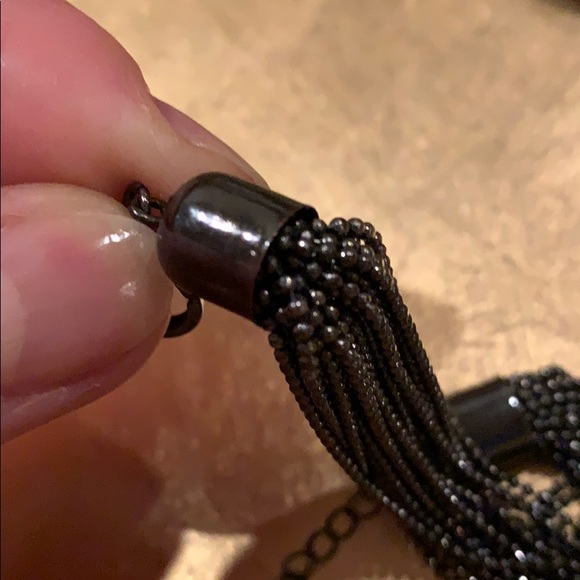 Sparkly Black Metallic Adjustable Women’s Bracelet - Picture 6 of 7